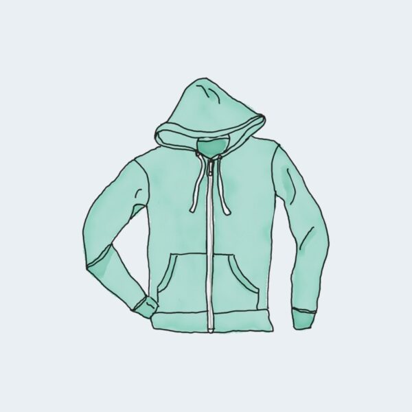 Hoodie with Zipper Hoodie mit Reißverschluss